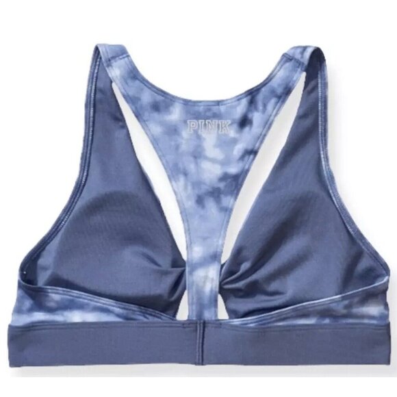 Victoria’s Secret PINK Blue Tie-Dye Sports Bra – Strappy Racerback – Size [S/M] - Picture 5 of 11